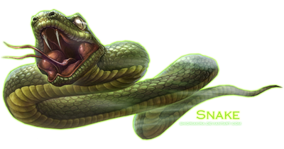 Green Snake Transparent