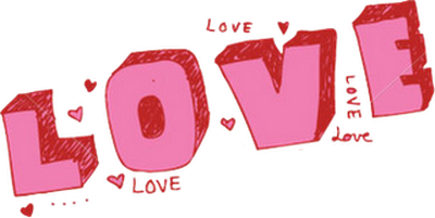 Love Text Free Png Image