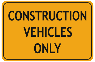 Construction Sign PNG File HD