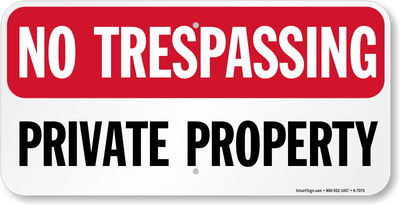 No Trespassing Sign Free Download PNG HQ