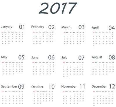 2017 Calendar Png 5
