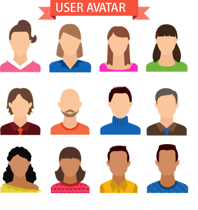 12 Expressionless User Vector Avatar Icon