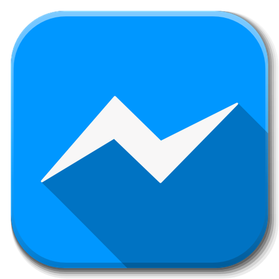 Blue Angle Area Symbol Apps Facebook Messenger