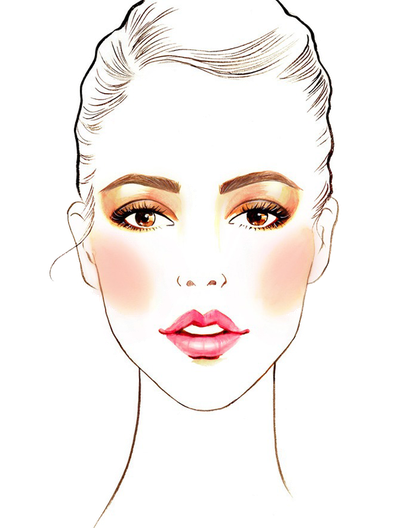 Fashion Makeup Illustration Chanel Cosmetics Female Drawing