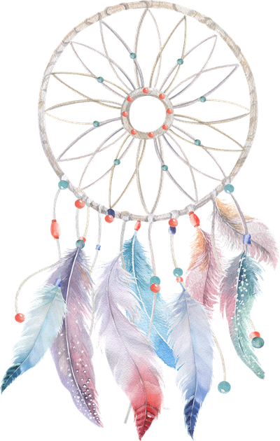 Watercolor Feather Boho-Chic Painting Dreamcatcher Free Transparent Image HD