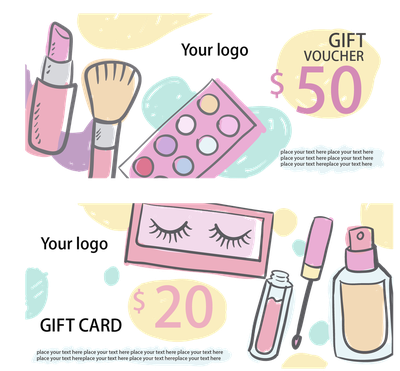 Discount Cosmetics Card Hand-Painted Download HD PNG