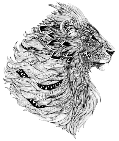 Tattoo Lion Flash Sleeve Free PNG HQ