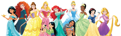 Ariel Belle Aurora Jasmine Rapunzel Princess Disney
