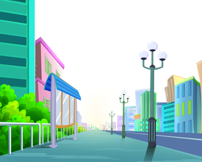 Tower Lights Street 2017 Cartoon Road