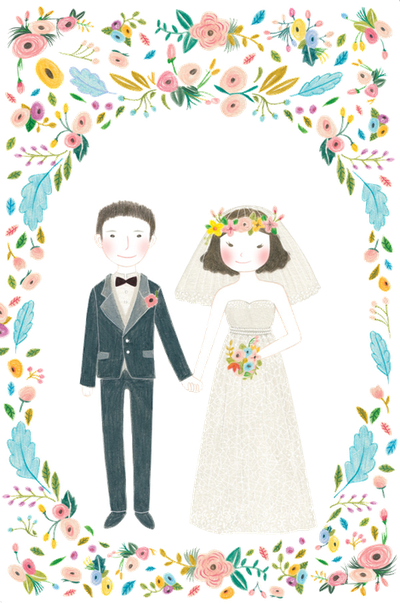 Couple Invitation Marriage Illustration Wedding Free Transparent Image HQ