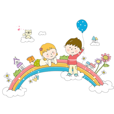 Rainbow Information Whiteboard Child Cartoon Interactive