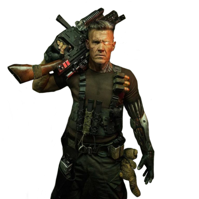 Deadpool Cable Brolin Josh Mercenary Figurine