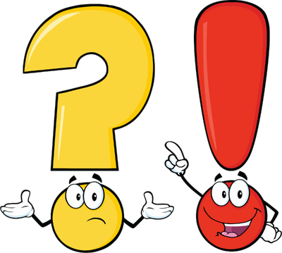 Exclamation Text Punctuation Question Yellow Mark