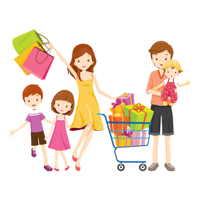 Play Shopping Behavior Family Human Royaltyfree