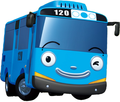Blue Tayo Little Bus Vehicle Birthday Motor
