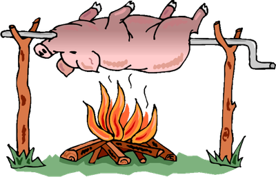 Barbecue Flower Organism Roast Pig Free Download PNG HQ