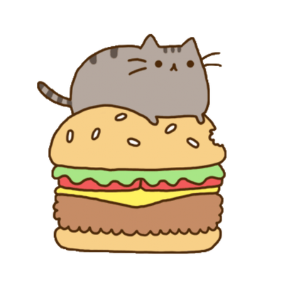 Cheeseburger Pusheen Hamburger Sandwich Free Download Image