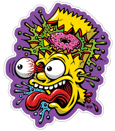 Arts Flower Art Bart Visual Drawing Simpson