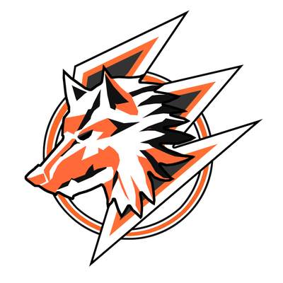 Gray Emblem Symbol Wolf Artwork Logo