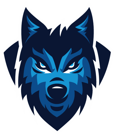 Gray Head Sports Wolf Team Logo Sport