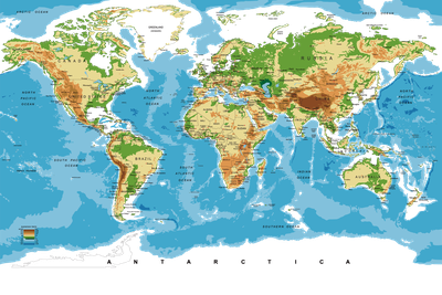 World Area Map Free PNG HQ