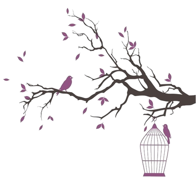Pink Birdcage Plant Cage Bird PNG Image High Quality