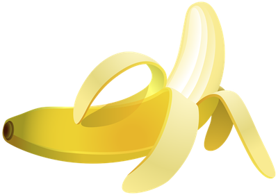 Banana PNG picture peeled