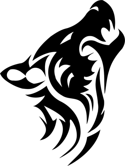 Tattoo wolf PNG image