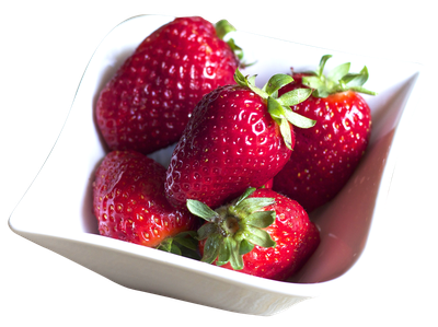 Bowl Filled with Fresh Strawberries PNG image
