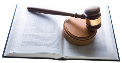 Gavel With Law Book PNG Image
