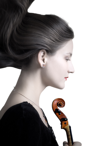 Girl With Violin PNG Image