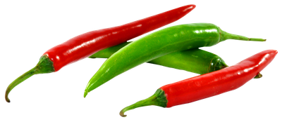 Green and Red Chilli PNG image