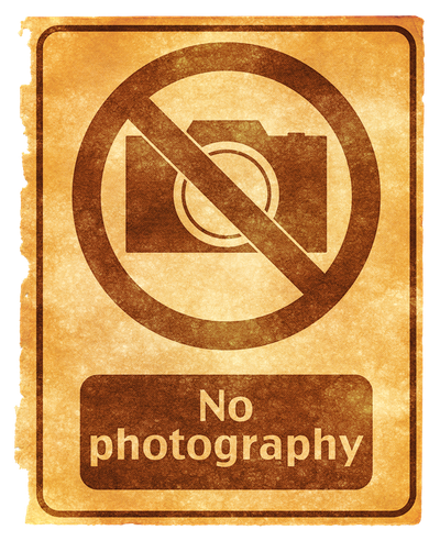 No Photography Grunge Sign PNG Image