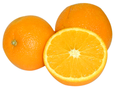 Orange and Half of Orange PNG image