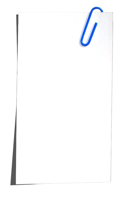 Paper With Clip PNG Image