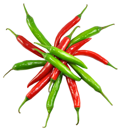 Red and Green Chilli PNG image