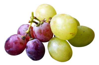 Red and Green Grapes PNG Image