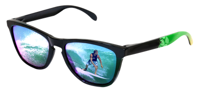 Sunglasses With Surfer Reflection PNG Image
