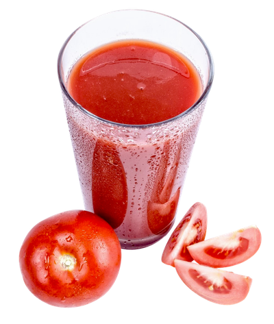 Tomato Juice Top View PNG Image