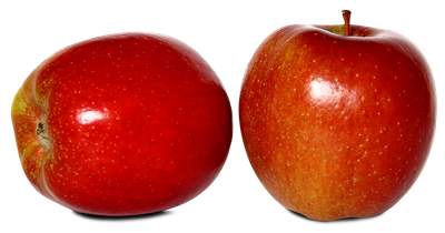 Two Red Ripe Apples PNG image