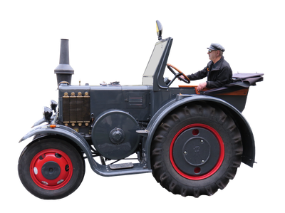 Agricultural Tractor PNG Image