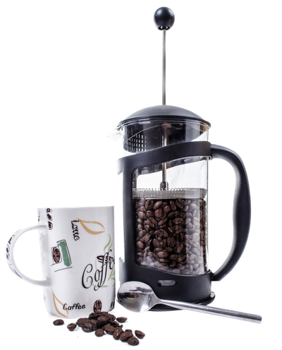 Coffee Grinder and Coffee Cup PNG image
