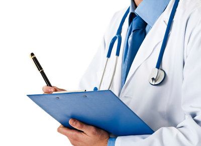 Doctor With Notepad PNG Image