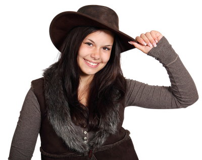 Girl With Cap PNG Image