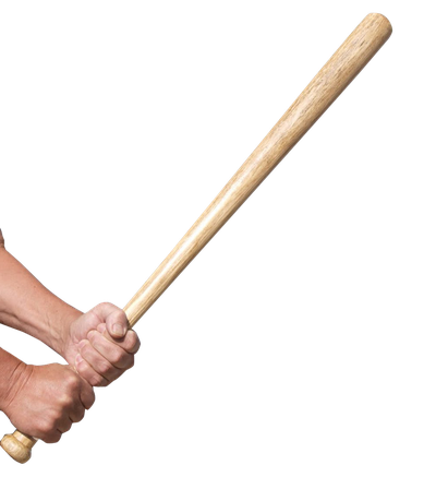 Hand Holding Baseball Bat PNG Image