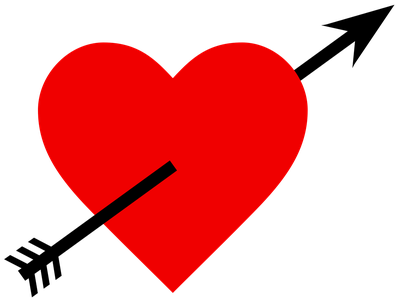 Heart and Arrow PNG image