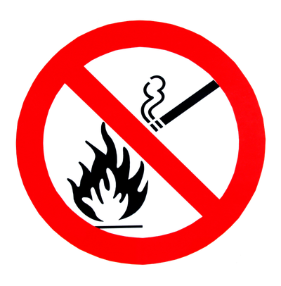 No Smoking No Fire Sign PNG Image