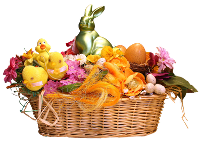 Easter Basket PNG Transparent Image