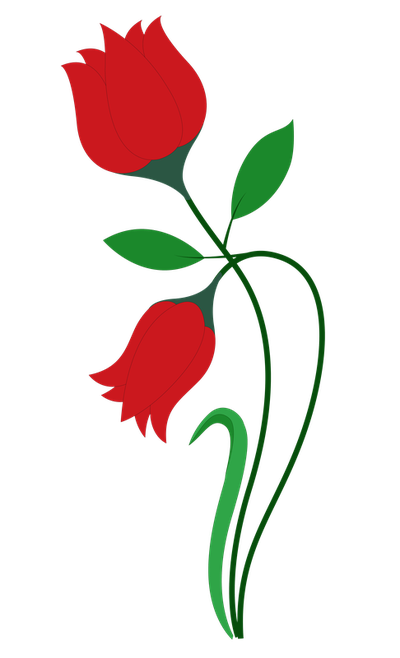 Rose Flower Vector PNG Transparent Image