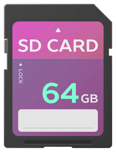 SD Card Vector PNG Transparent Image
